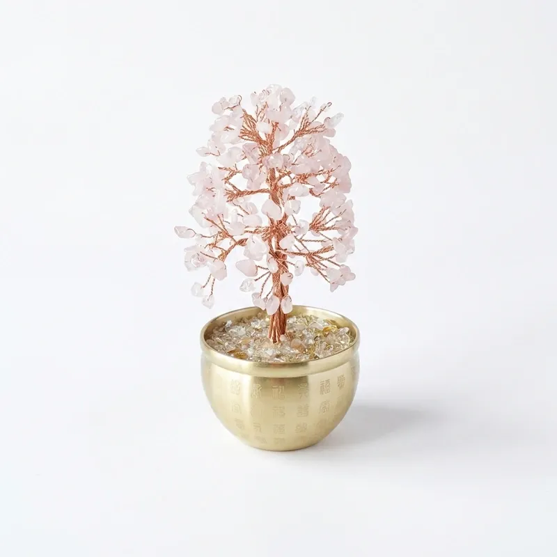 Rose Quartz Crystal Tree – Inner Peace, Love & Prosperity