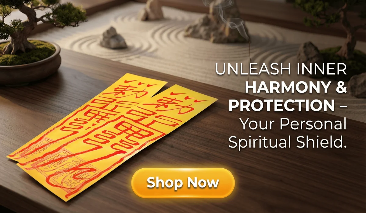 Personalized Peace & Safety Talisman for Inner Peace and Protection - Traditional Taoist Spiritual Charm for Stress Relief and Confidence