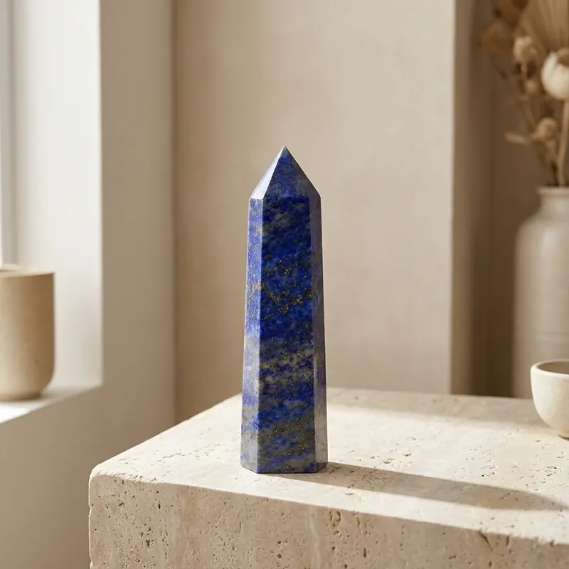 Lapis Lazuli Crystal Pillar – Inner Peace, Communication & Spiritual Insight