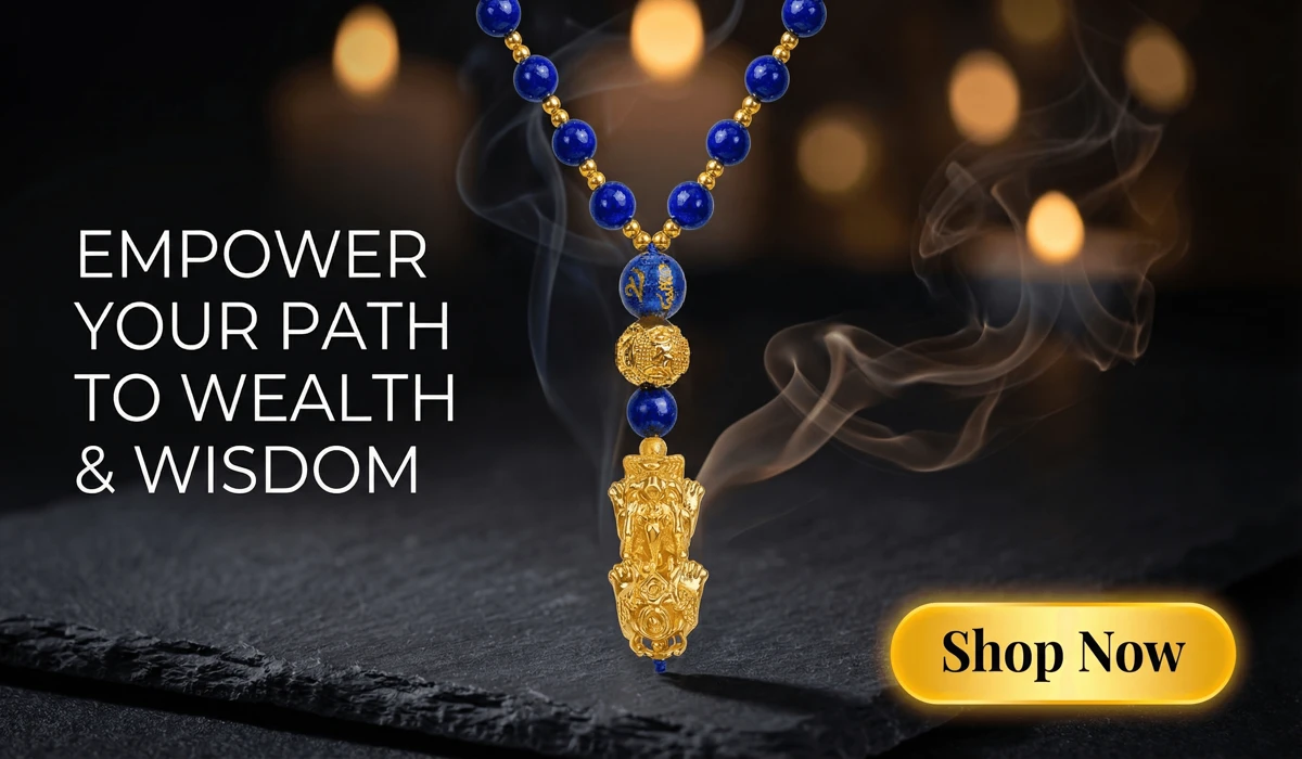 Lapis Lazuli Pixiu Pendant Necklace - Luxury Feng Shui Jewelry for Wealth and Wisdom