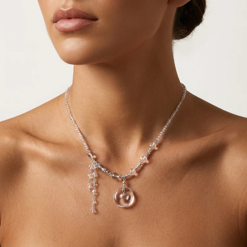 Clear Quartz Necklace – Inner Peace, Protection & Positive Energy