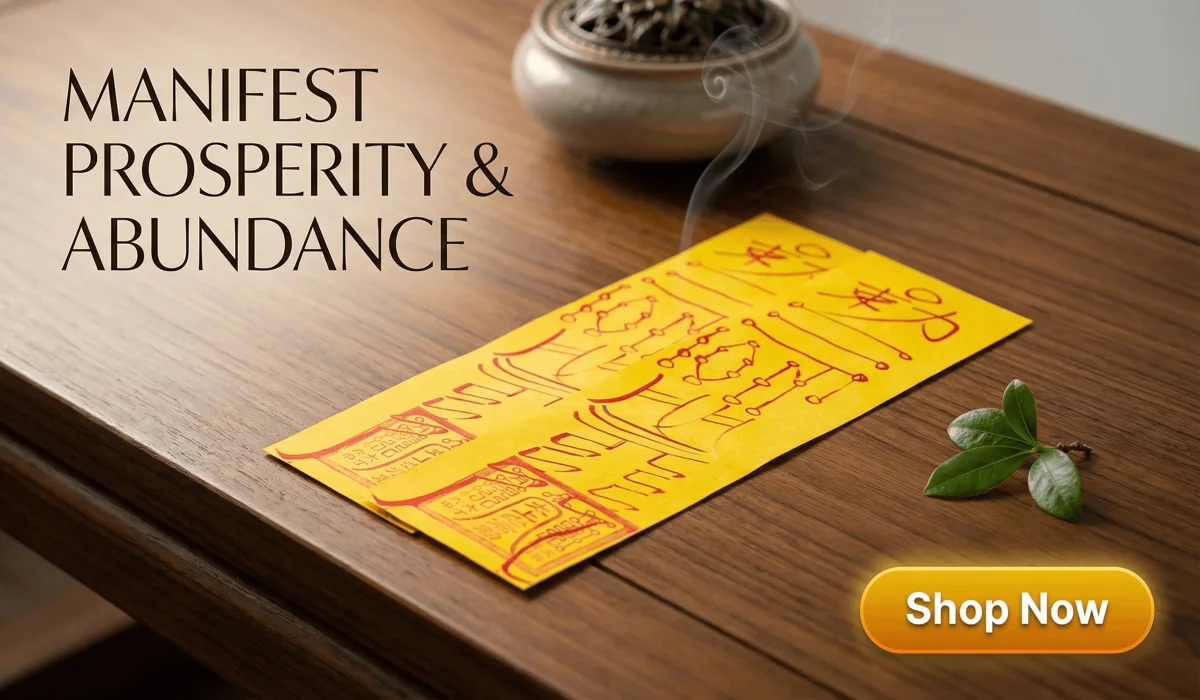 Personalized Wealth Talisman for Prosperity and Abundance - Taoist Fulu paper for attracting wealth and inner peace