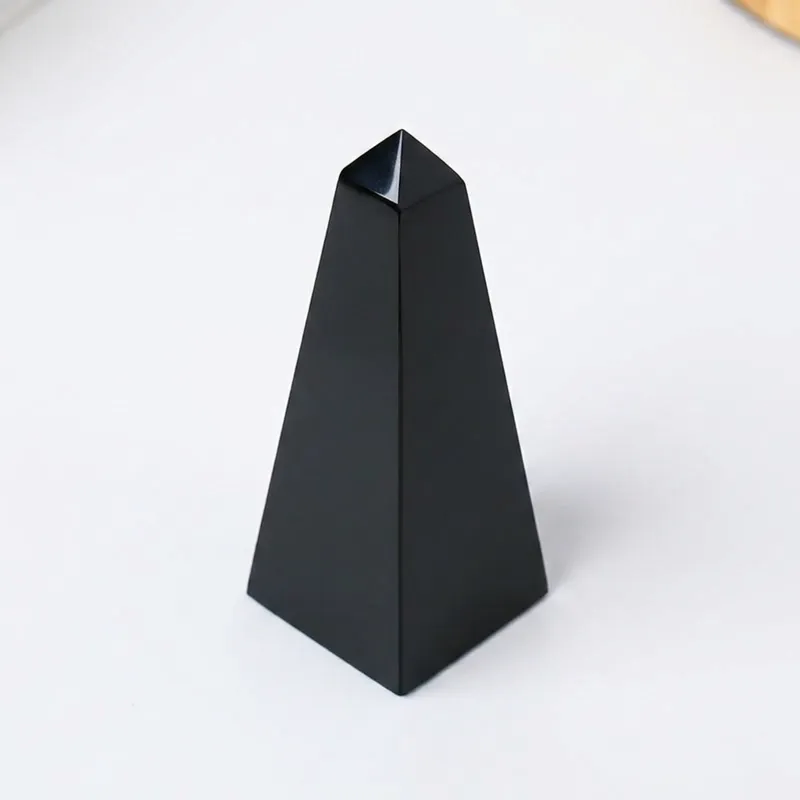Obsidian Crystal Tower – Protection, Spiritual Shield & Energy Cleansing