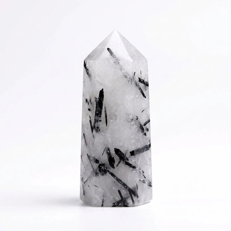 Black Hair Crystal Point for Ultimate Protection & Inner Confidence