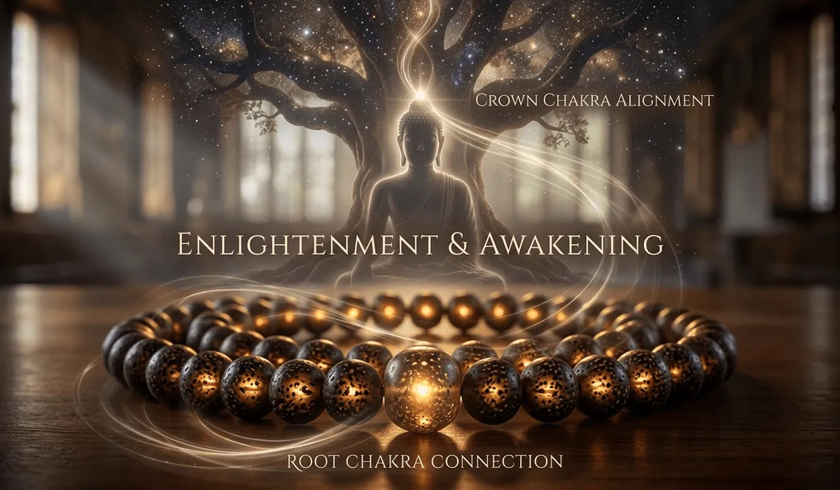 Spiritual symbolism of Bodhi seeds representing enlightenment and the path to higher consciousness.