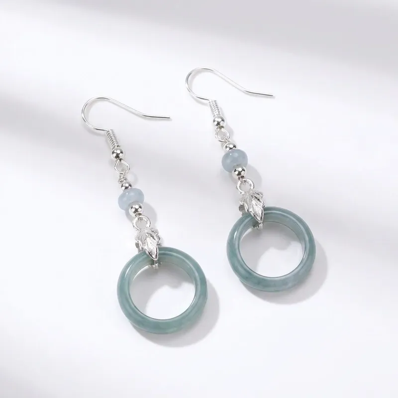 Blue Water Jade Earrings – Serenity, Elegance & Inner Harmony
