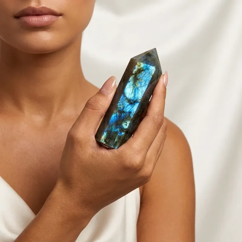 Labradorite Crystal Point for Inner Potential & Spiritual Protection