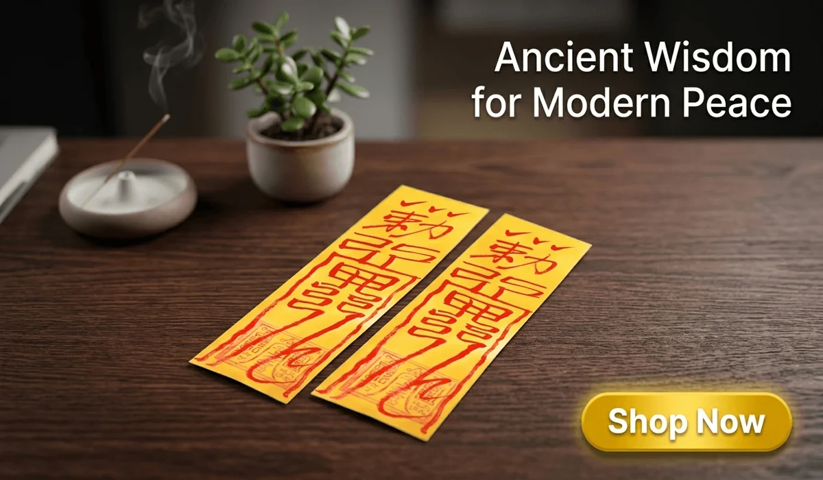 Personalised Peace and Safety Talisman for inner peace and spiritual protection - High-end Taoist spiritual product for stress relief and confidence.