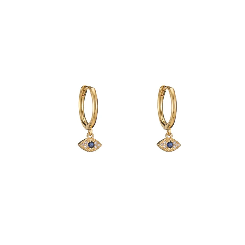 925 Sterling Silver Evil Eye Blessing Protection Stud Earrings