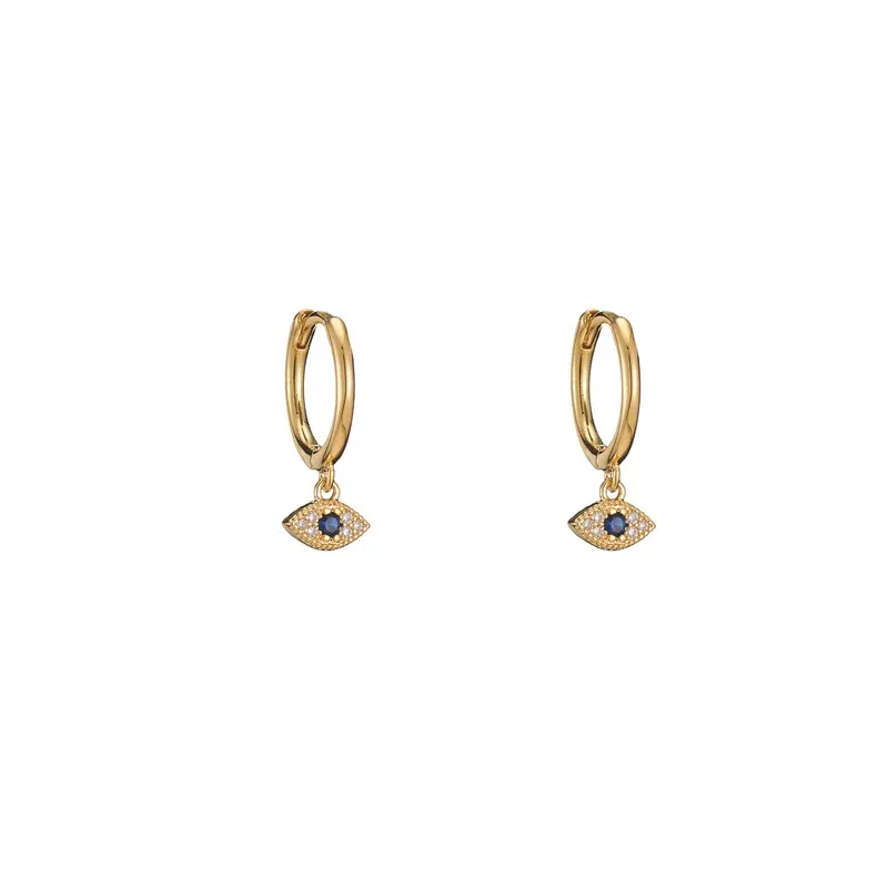 925 Sterling Silver Evil Eye Blessing Protection Stud Earrings