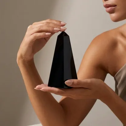 Obsidian Crystal Tower – Protection, Spiritual Shield & Energy Cleansing