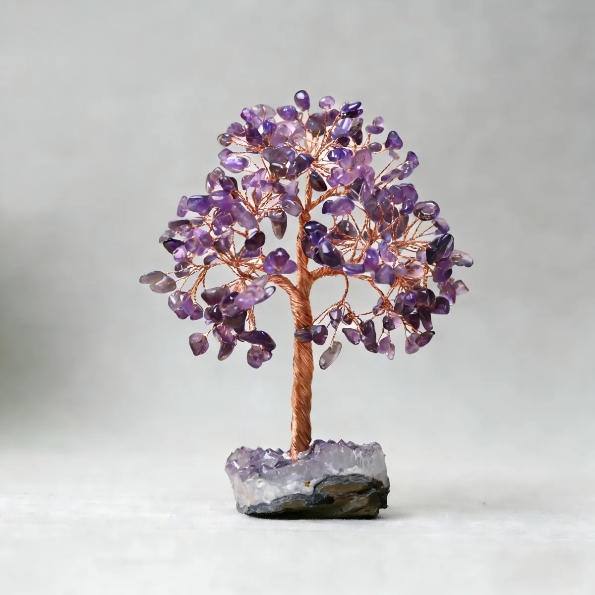 Amethyst Crystal Tree of Life for Positive Energy & Good Luck