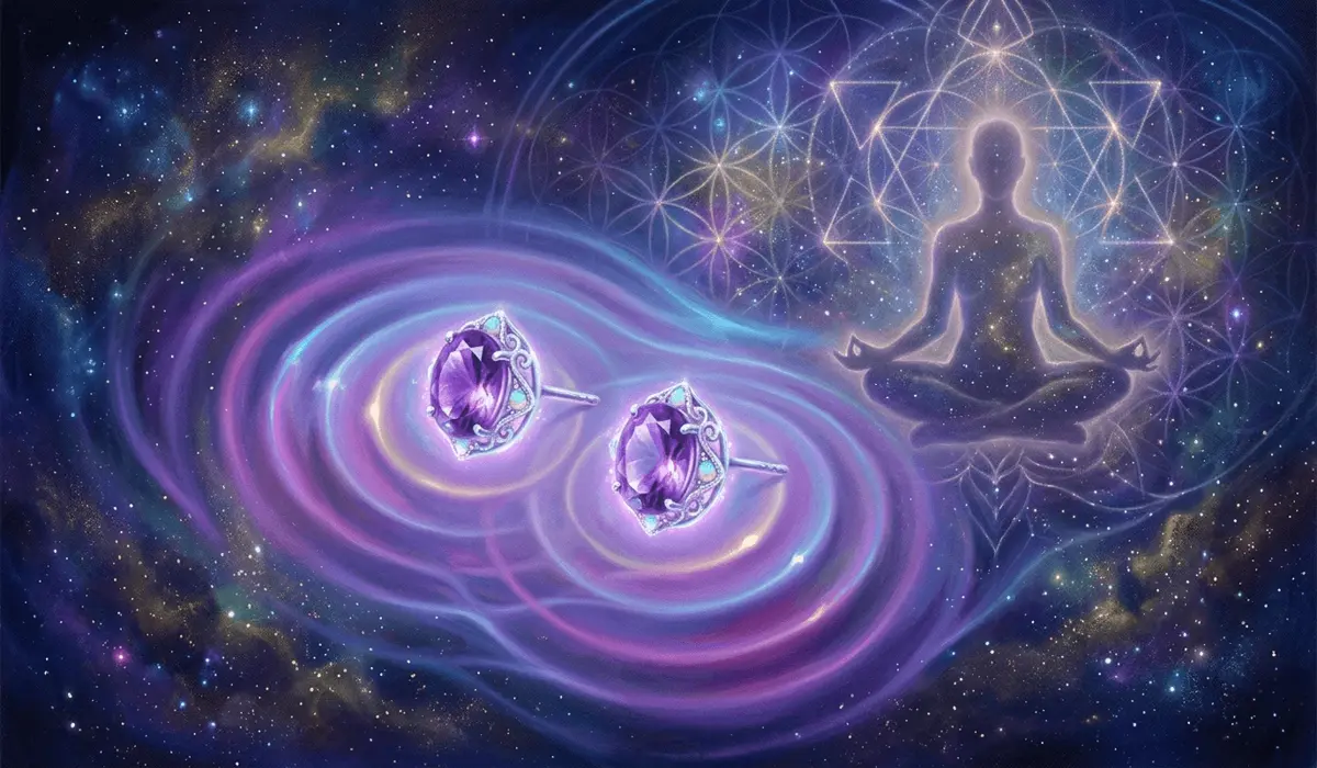 Embracing Stillness: The Benefits of Amethyst Stud Earrings for Anxiety and Peace