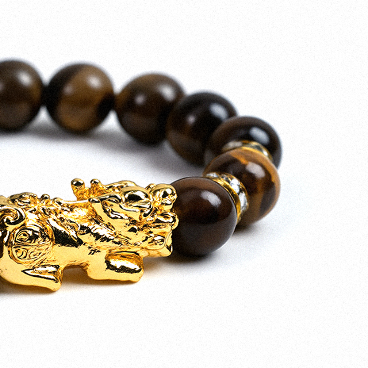 Wealth-Attracting Pixiu Tiger’s Eye Bracelet - The Light of Success