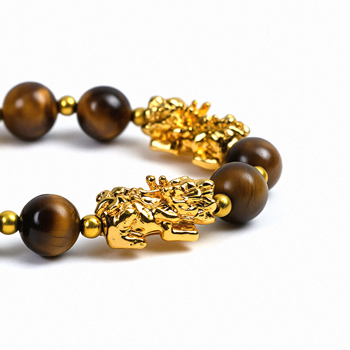 Wealth-Attracting Pixiu Tiger’s Eye Bracelet - The Light of Success