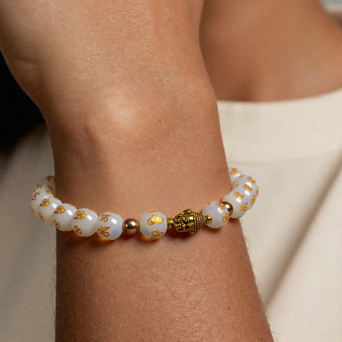 Moonstone Buddha Serenity Bracelet - The Gentle Glow