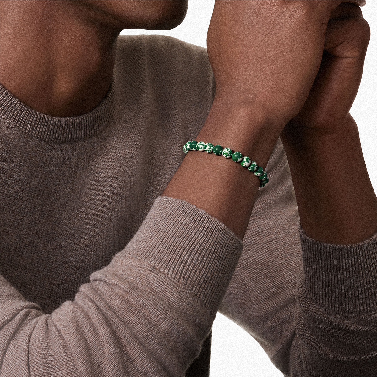 ​​Qinghai Green Beads Bracelet – Modern Energy, Ancient Wisdom​​