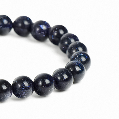 ​​Blue Sandstone Beads Bracelet – Calm in the Storm​​