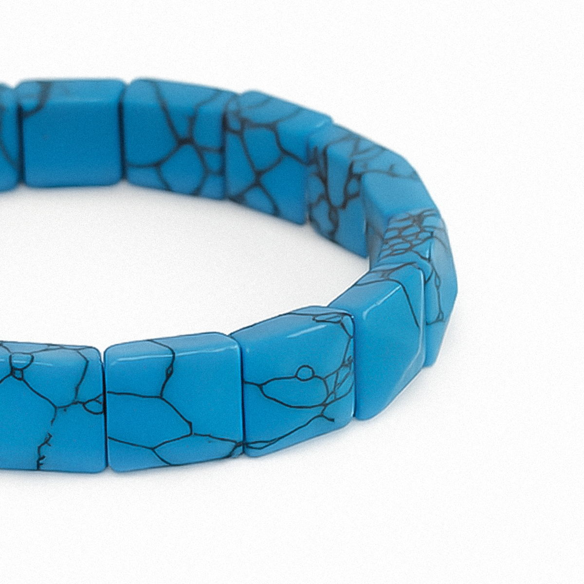 Turquoise Flat Beaded Bracelet – The Stone of Protection