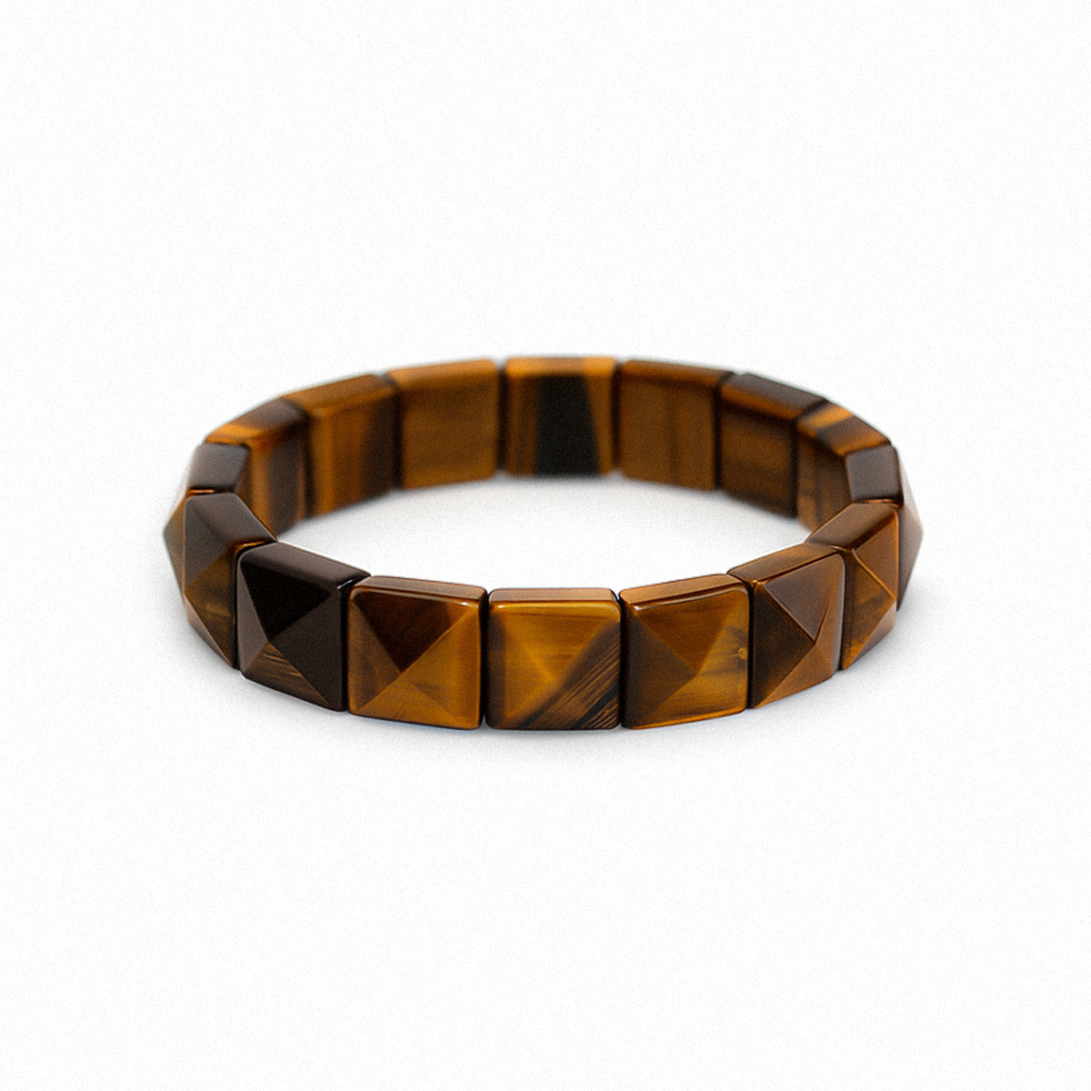 Tiger's Eye Flat Beaded Bracelet – The Warrior's Stone