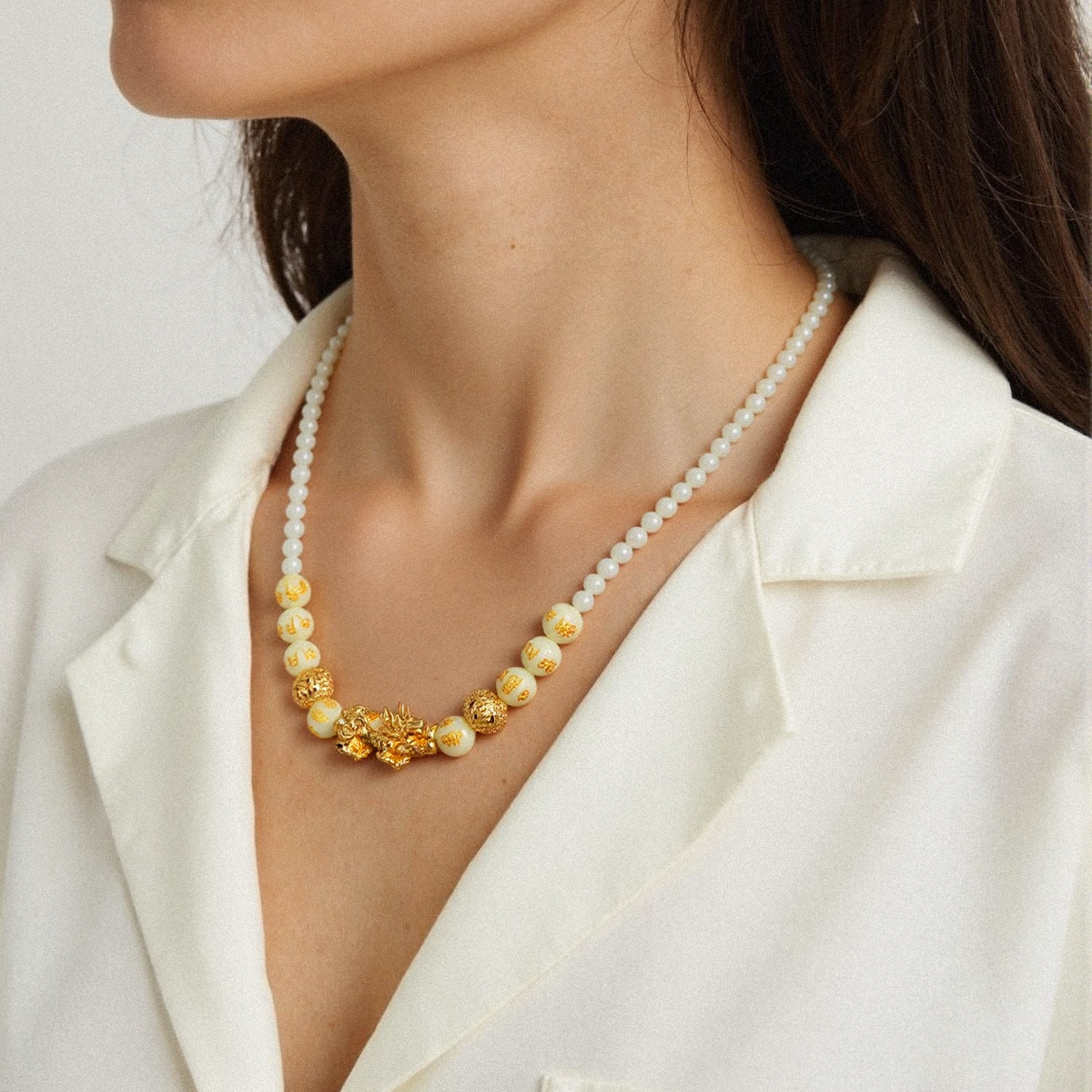 Moonstone Pixiu Fortune Necklace - The Sparkle of Imagination