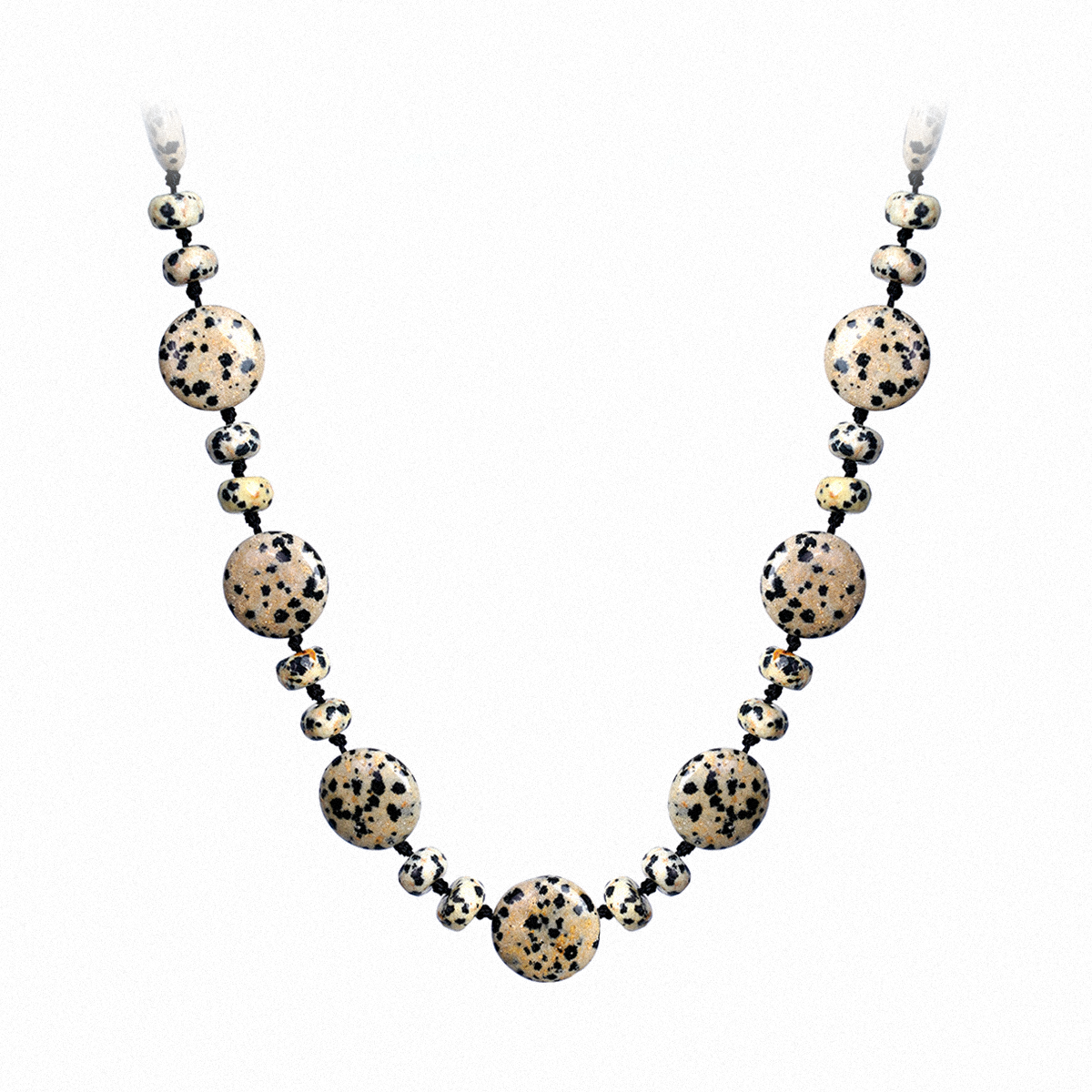 Dalmatian Jasper Harmony Necklace - The Bloom of Good Fortune