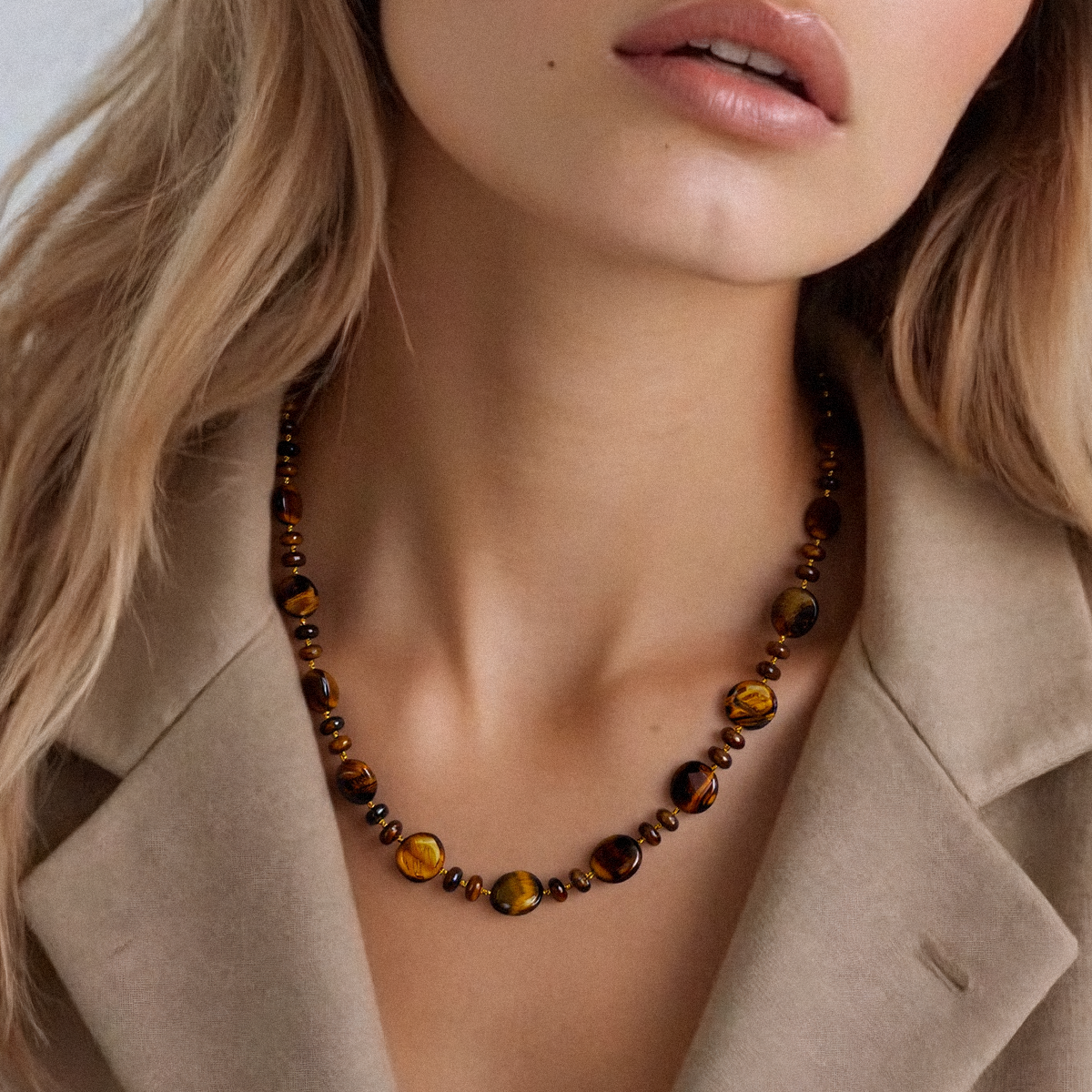 Tiger's Eye Lumina Necklace - The Glimmer of Insight