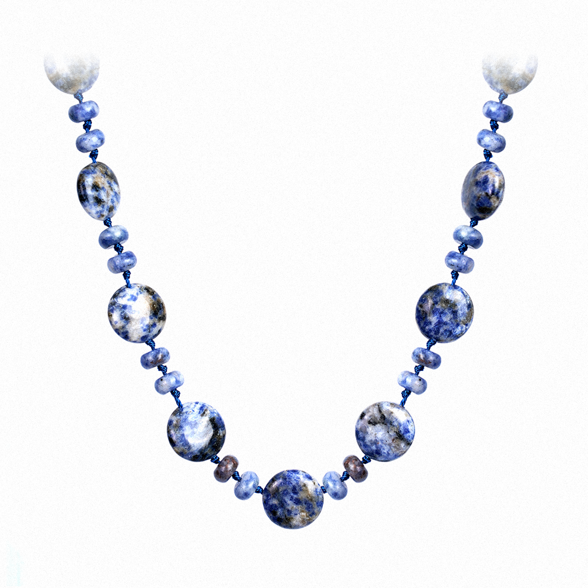 Blue Dot Oasis Necklace - The Whisper of Calm