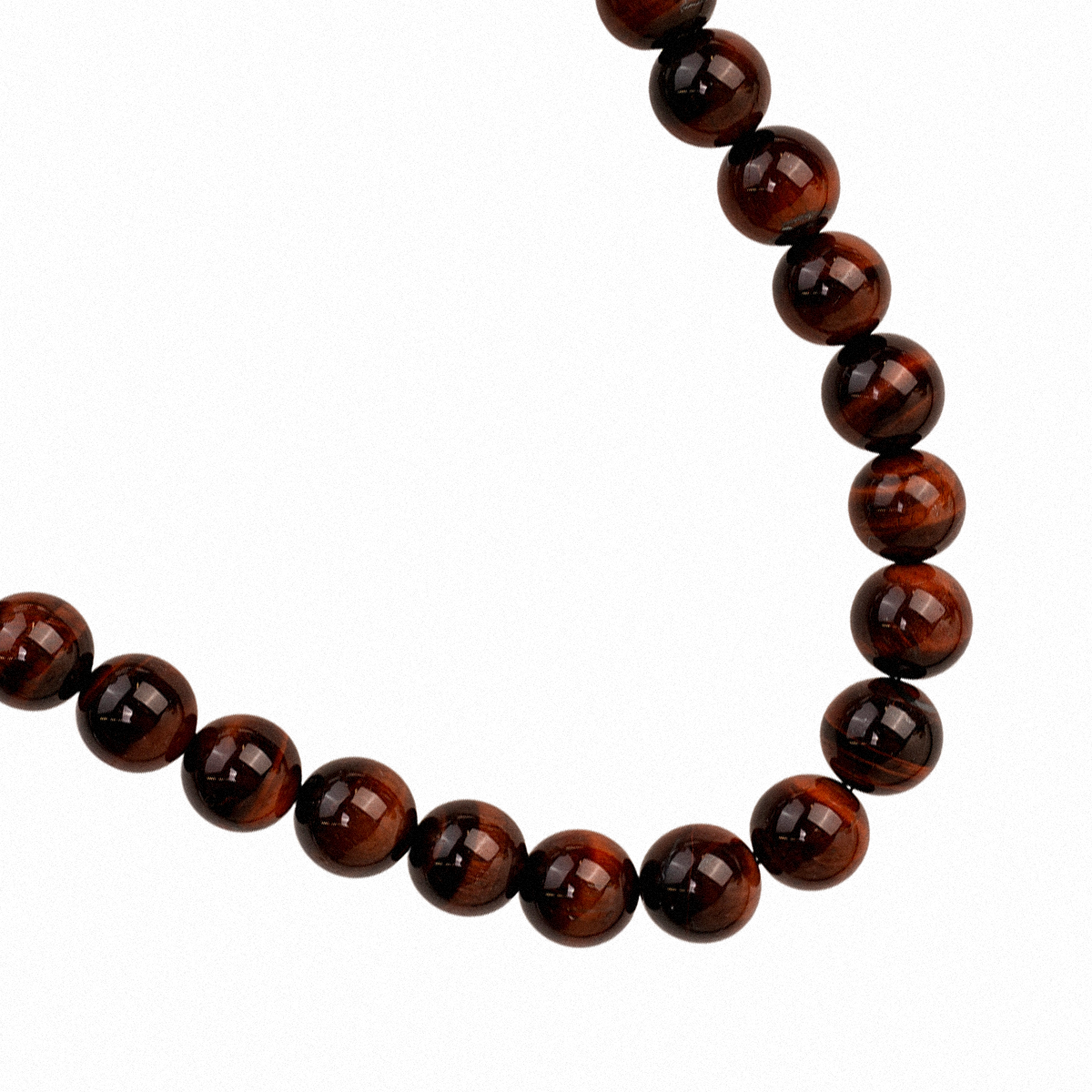 Red Tiger's Eye Beads Necklace – The Fiery Guardian