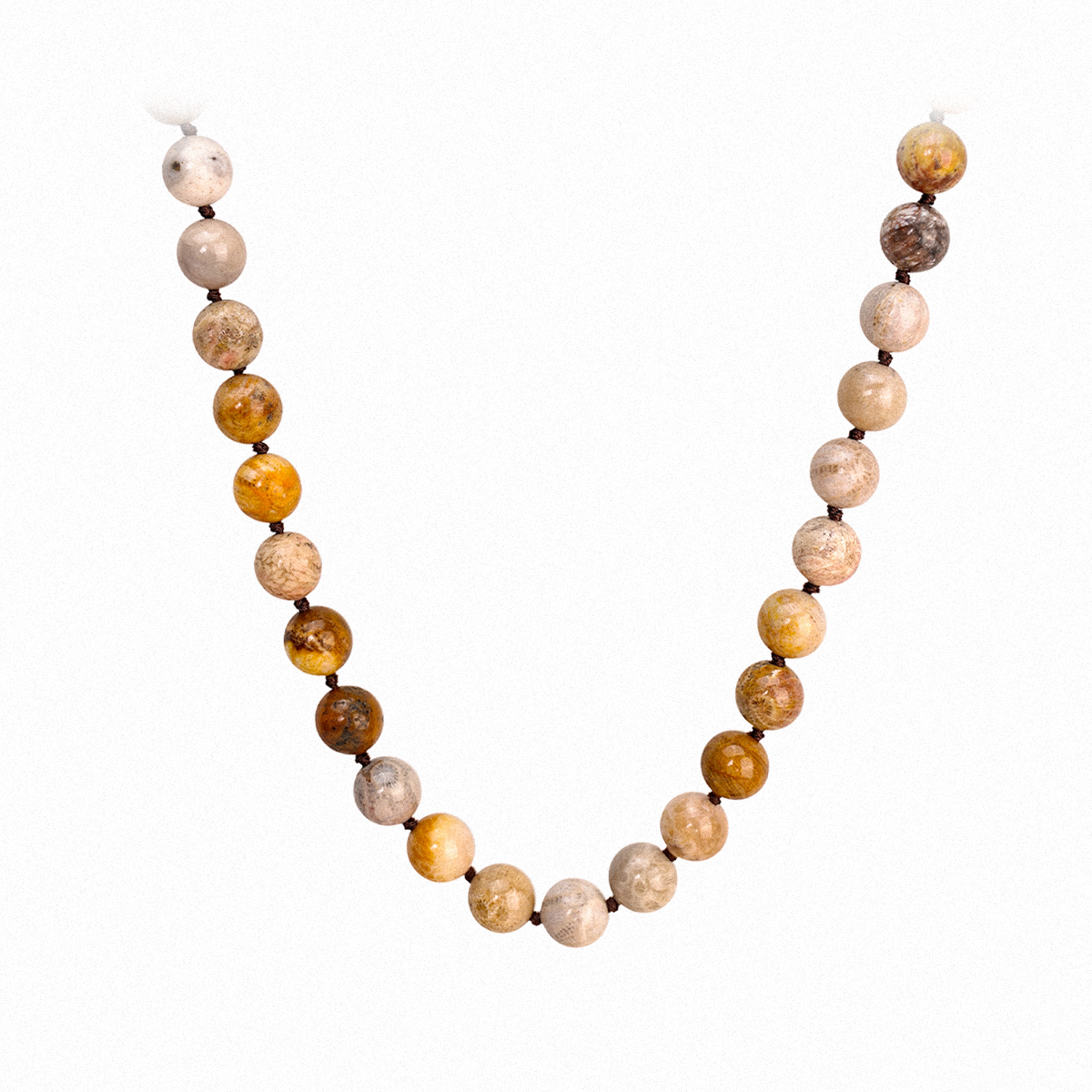 Chrysanthemum Stone Beads Necklace – The Peaceful Blossom