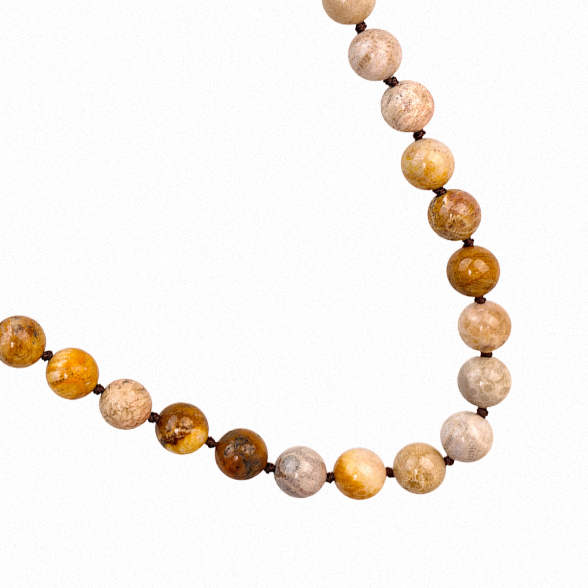 Chrysanthemum Stone Beads Necklace – The Peaceful Blossom