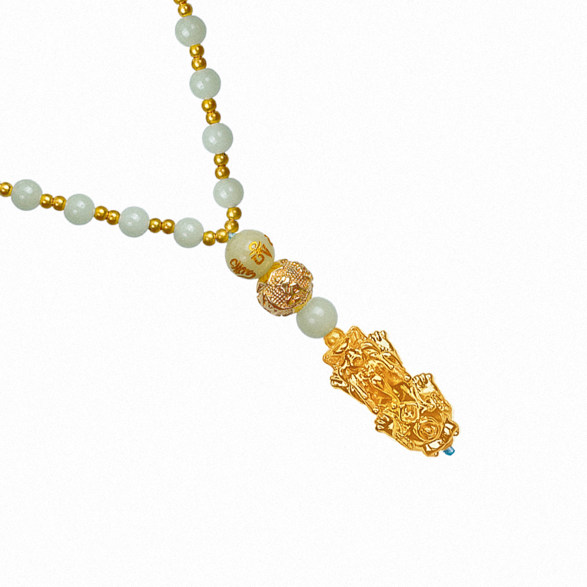 Fluorite Pixiu Pendant Necklace - The Brilliance of Clarity and Wealth