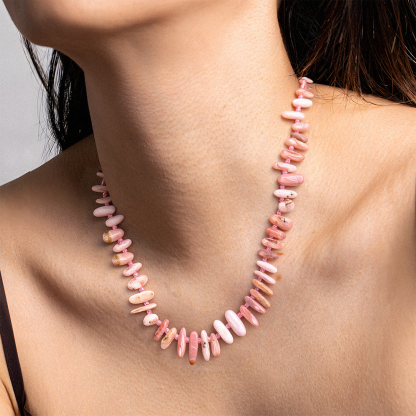 Pink Opal Necklace – The Heart’s Gentle Embrace