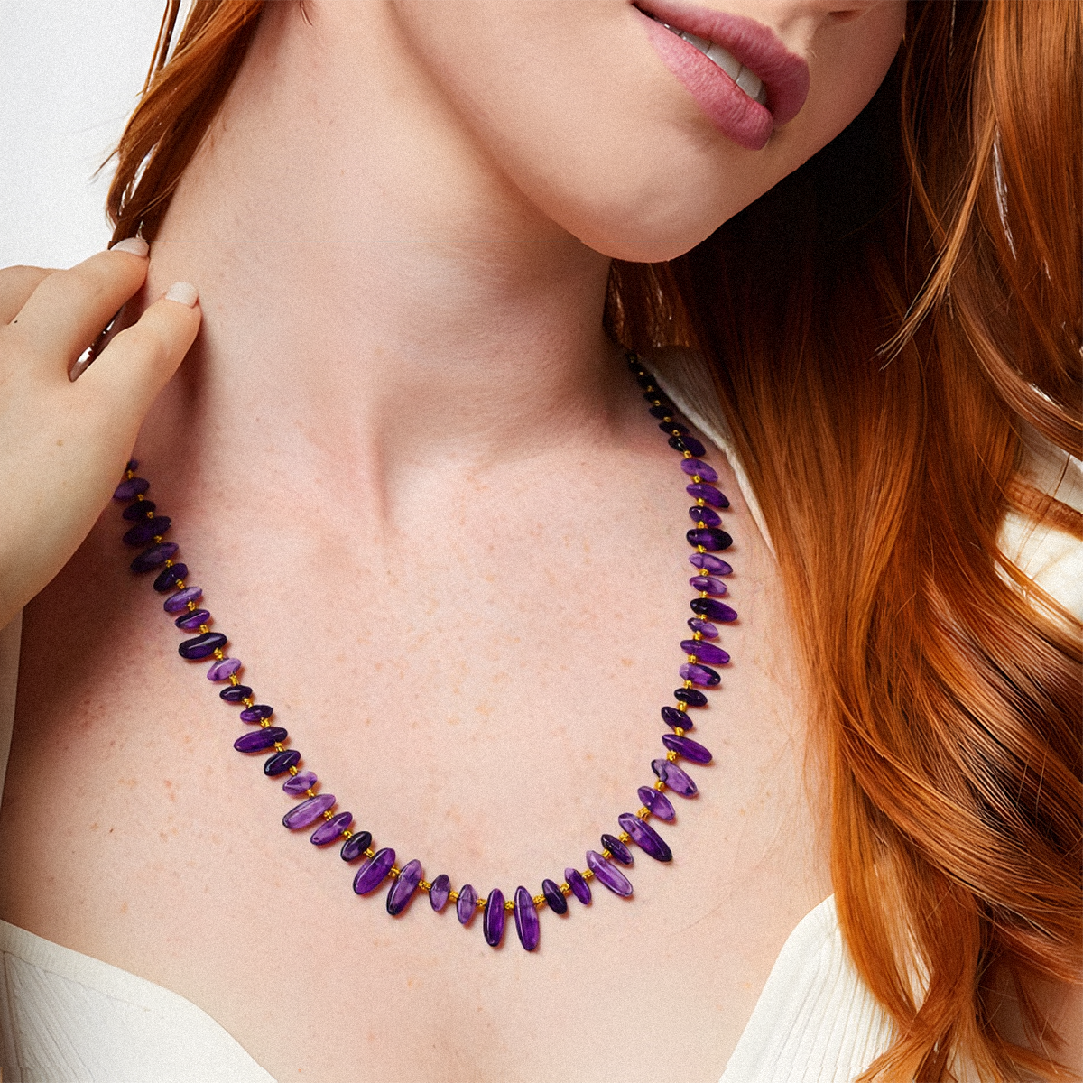 Amethyst Necklace – The Crown of Serenity