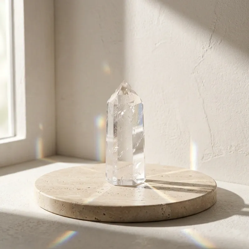 Clear Quartz Crystal Point for Mental Clarity & Energy Purification