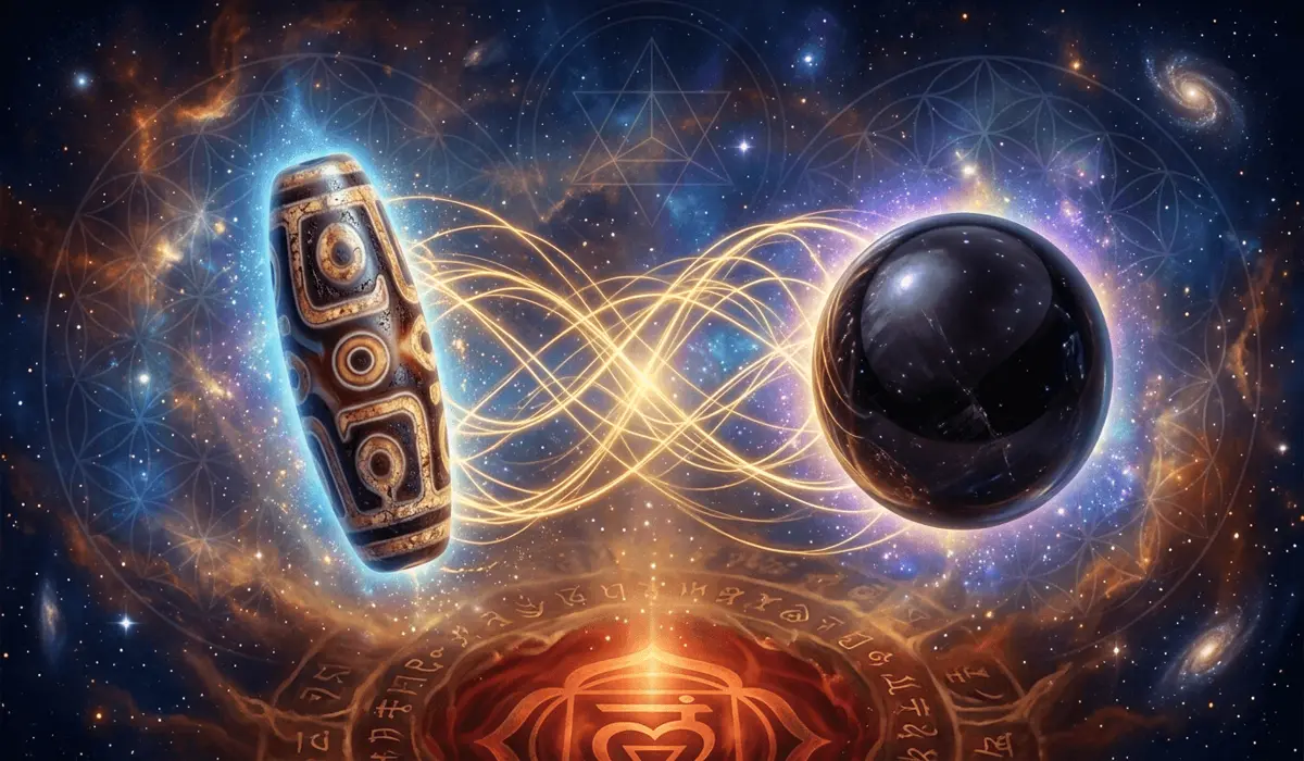 Dzi Bead and Black Obsidian Pairing: A Practical Guide to Energetic Protection