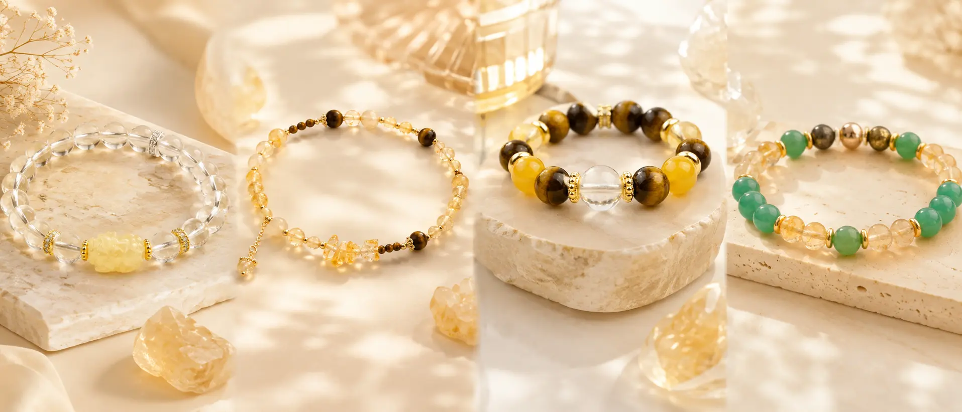 Elegant-citrine-gemstone-bracelet-display