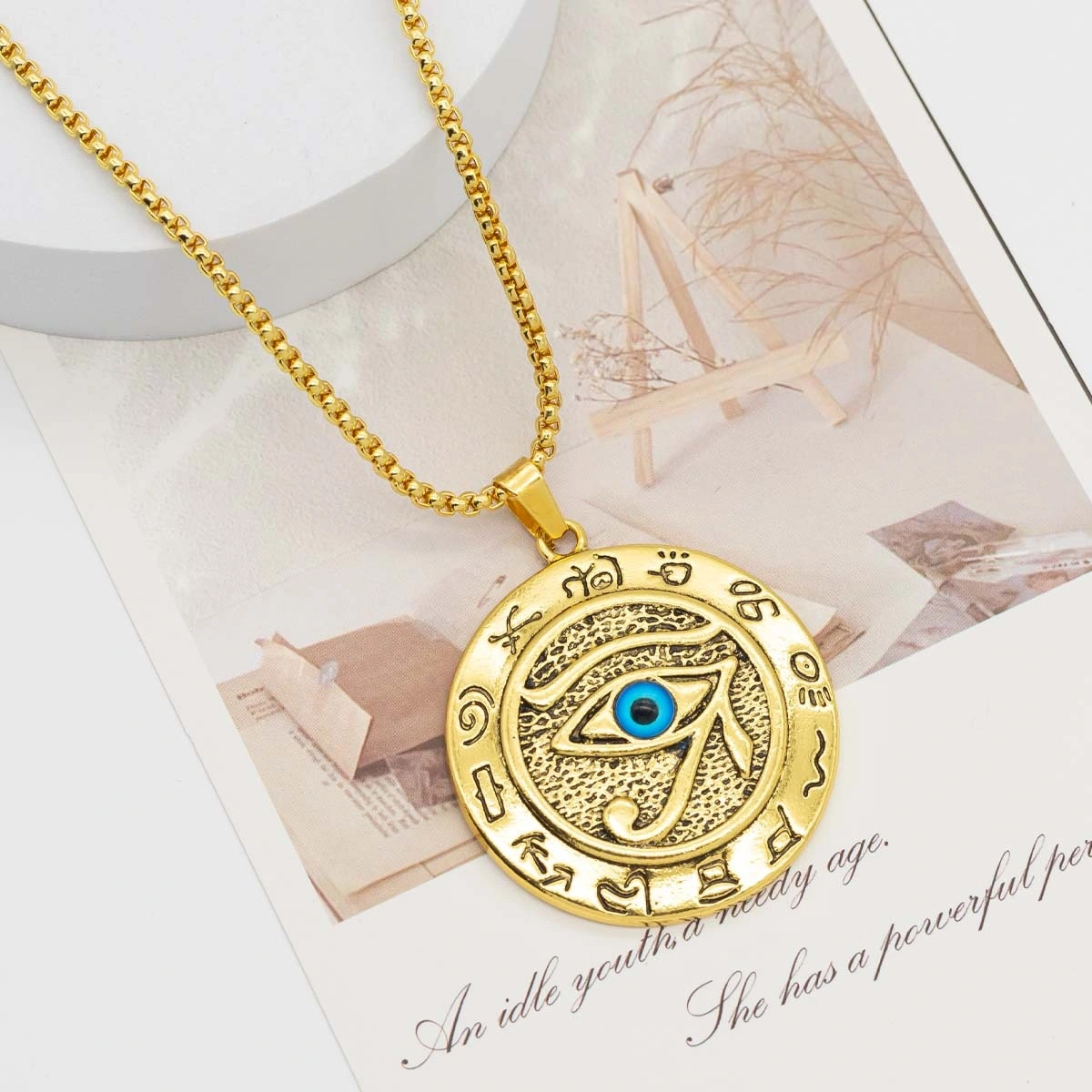 Eye of Horus Egyptian Amulet Pendant Necklace – Protection, Restoration & Spiritual Insight