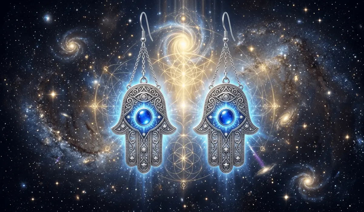 The Spiritual Meaning of Hamsa Hand Earrings: Protection, Symbolism, and Sacred Origins