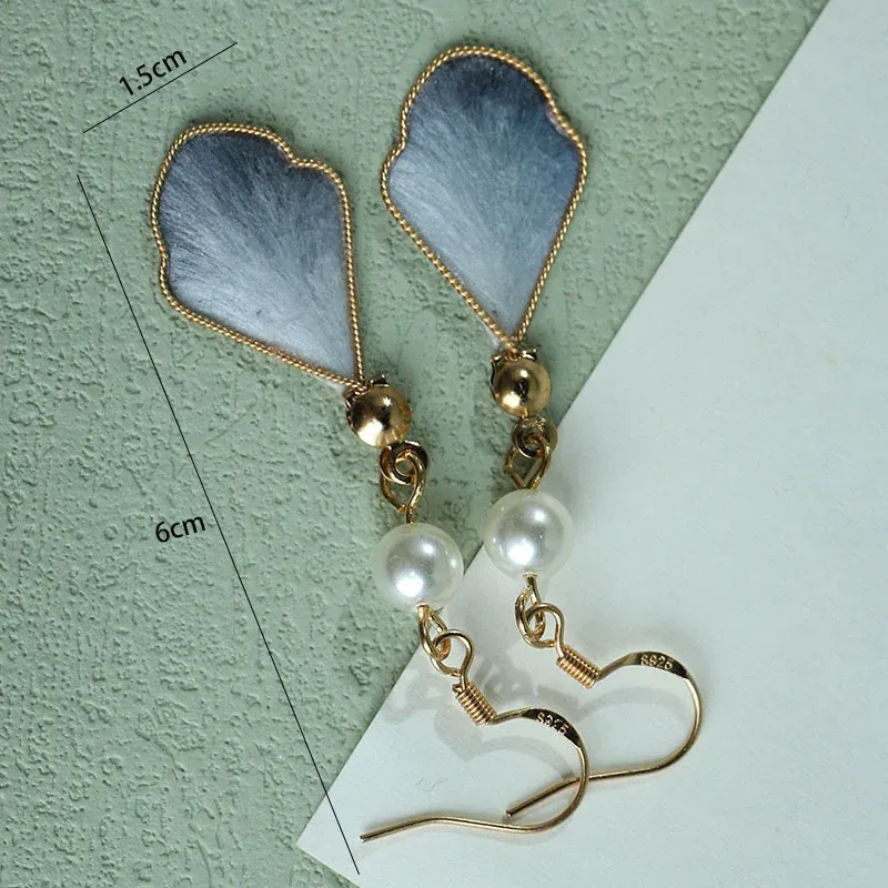 Handcrafted Silk Art Petal Blessing Dangle Earrings – 10 Colorful Designs