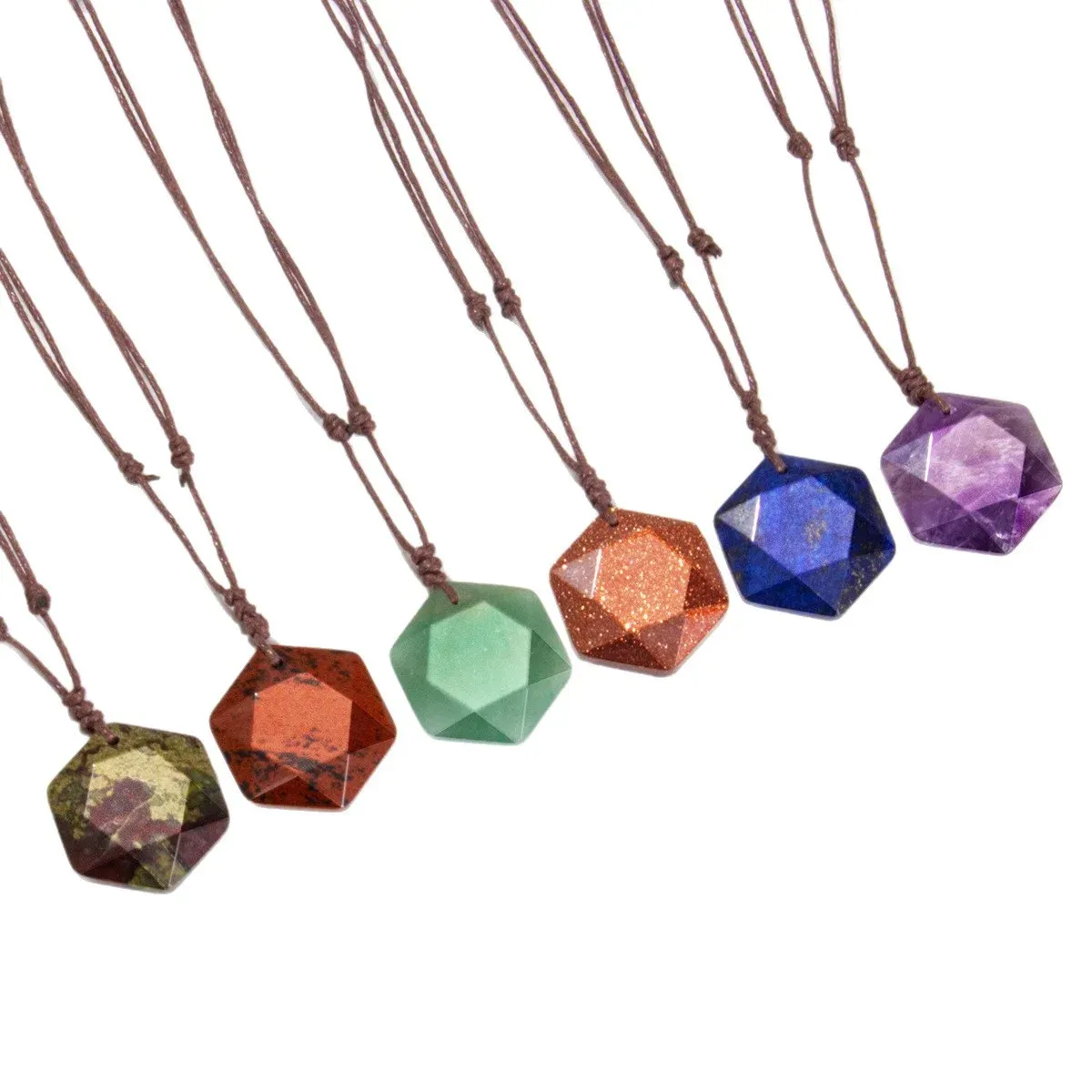 Hexagram Crystal Necklace – Six-Pointed Star Pendant for Balance & Intention