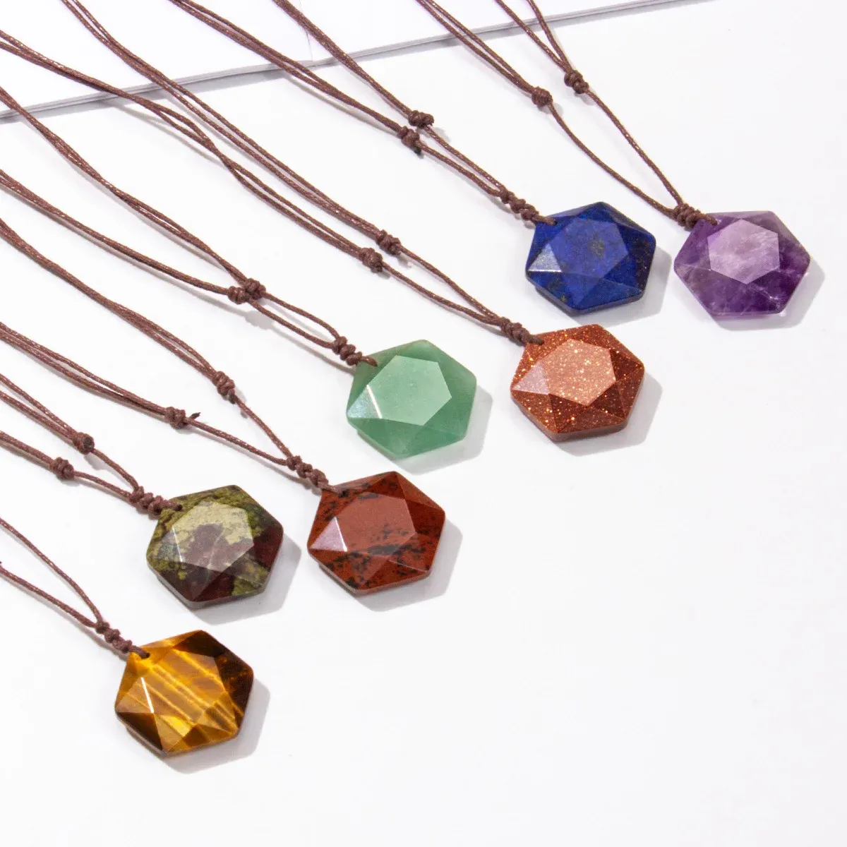 Hexagram Crystal Necklace – Six-Pointed Star Pendant for Balance & Intention