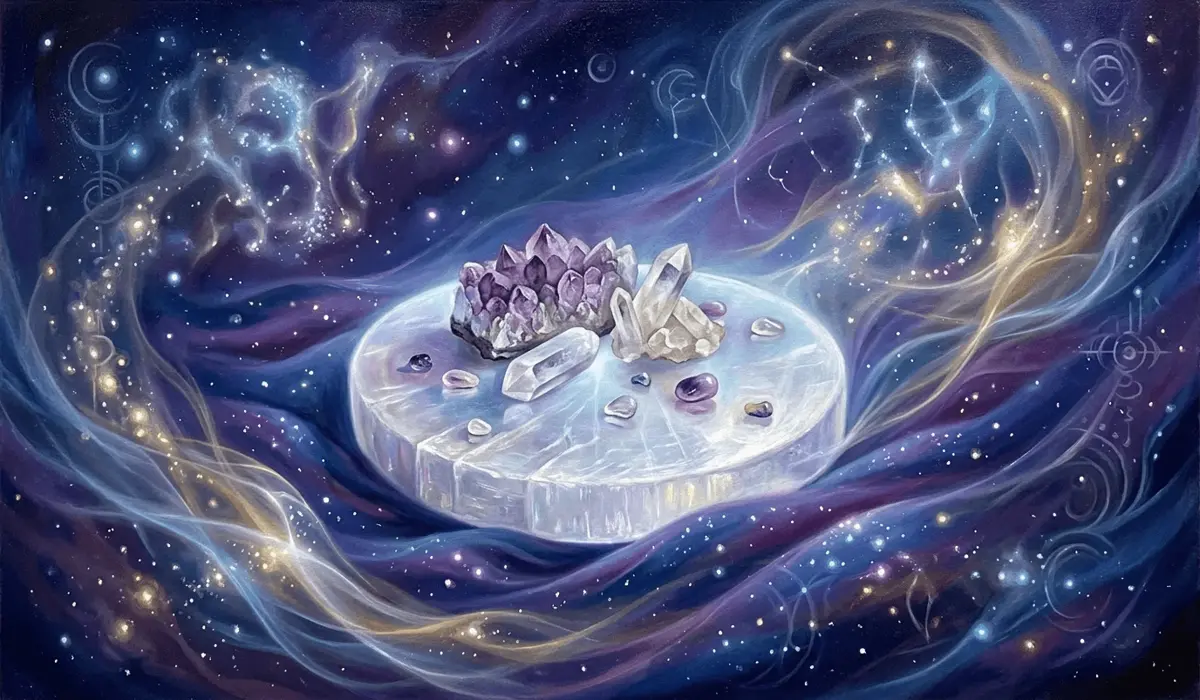 How to Use a Selenite Charging Plate to Cleanse Crystals