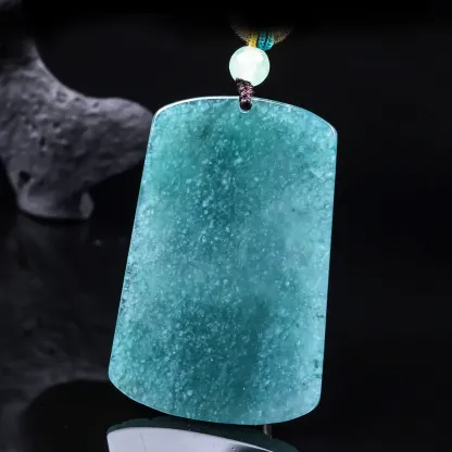 Mahasthamaprapta Bodhisattva Natural Jadeite Necklace – Wisdom, Protection & Prosperity