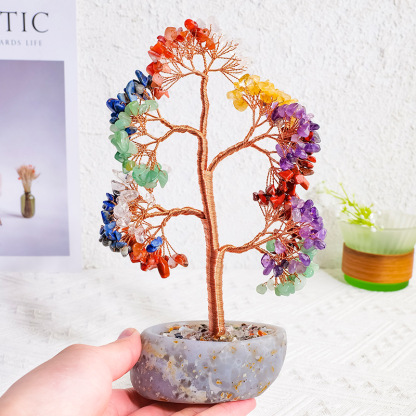 Multi-color Crystal Tree Natural Crystal Tree of Life – Prosperity, Harmony & Positive Energy