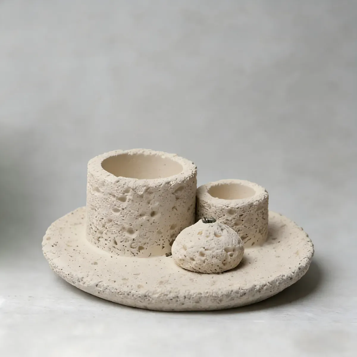 Multi-Functional Cement Incense Holder for Sage & Palo Santo