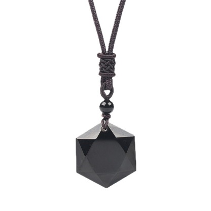 Obsidian Hexagram Pendant – Ultimate Protection, Vitality & Inner Peace