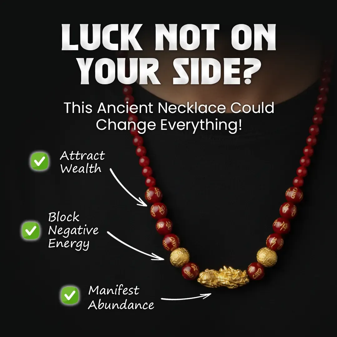 Red Agate Pixiu Fortune Necklace - The Flame of Courage