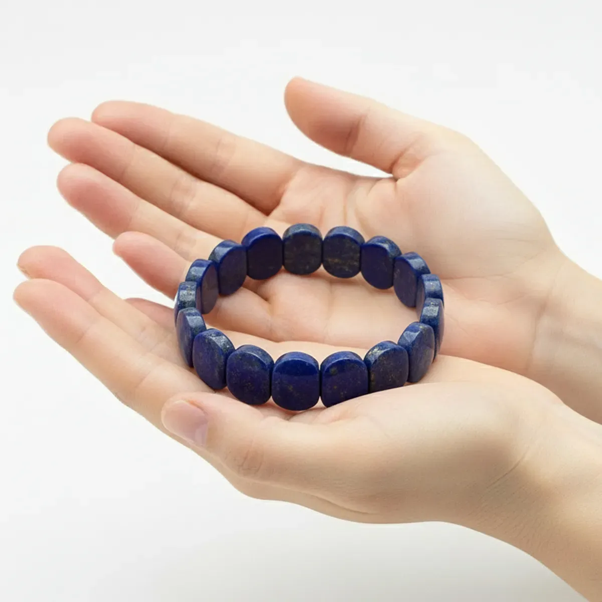 Lapis Lazuli Flat Beaded Bracelet – The Stone of Heaven