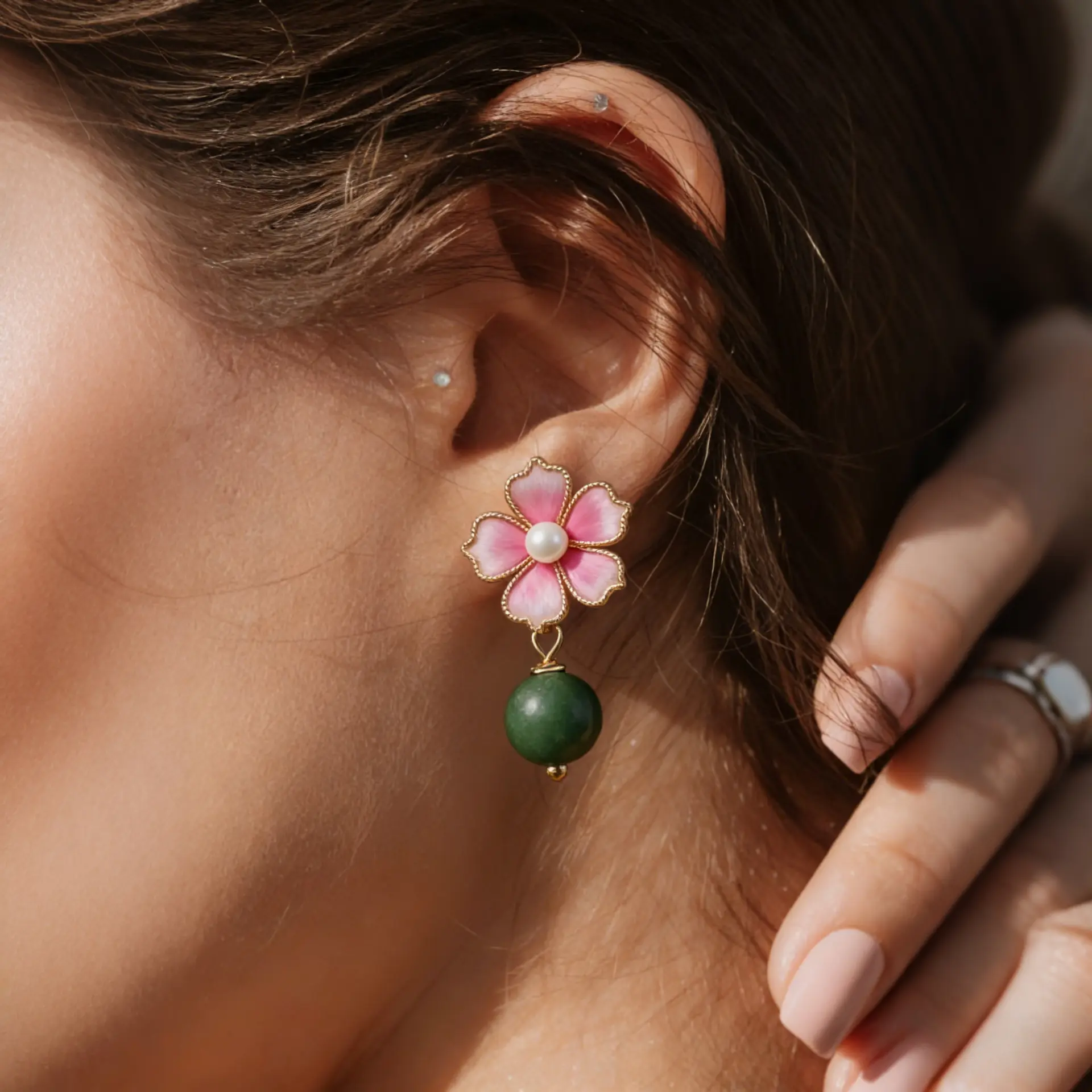 Scented Blossom Mulberry Silk Studs - Purity & Healing